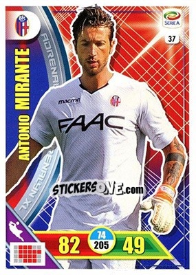 Sticker Antonio Mirante - Calciatori 2017-2018. Adrenalyn XL n. 37 - Panini
