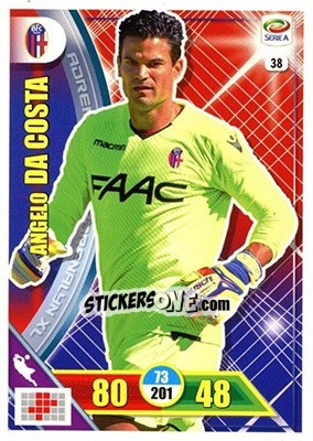 Sticker Angelo da Costa - Calciatori 2017-2018. Adrenalyn XL n. 38 - Panini