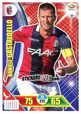 Sticker Daniele Gastaldello - Calciatori 2017-2018. Adrenalyn XL n. 39 - Panini