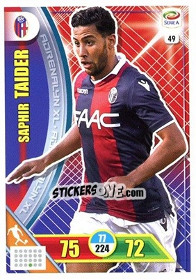 Sticker Saphir Taider - Calciatori 2017-2018. Adrenalyn XL - Panini