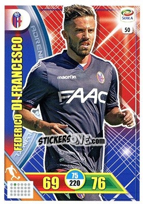Sticker Federico Di Francesco - Calciatori 2017-2018. Adrenalyn XL n. 50 - Panini