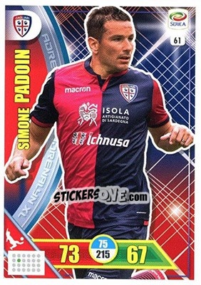 Cromo Simone Padoin - Calciatori 2017-2018. Adrenalyn XL n. 61 - Panini