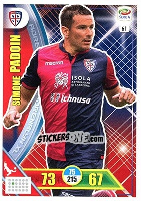 Figurina Simone Padoin - Calciatori 2017-2018. Adrenalyn XL - Panini