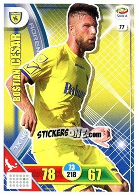 Sticker Boštjan Cesar - Calciatori 2017-2018. Adrenalyn XL n. 77 - Panini
