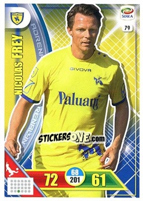 Sticker Nicolas Frey - Calciatori 2017-2018. Adrenalyn XL n. 79 - Panini