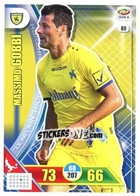 Sticker Massimo Gobbi - Calciatori 2017-2018. Adrenalyn XL n. 80 - Panini
