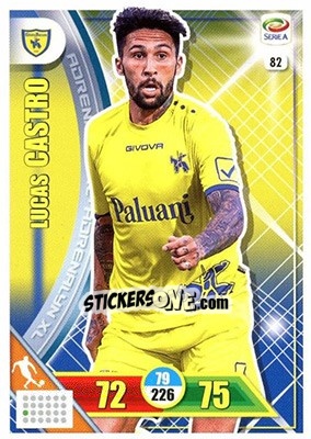Sticker Lucas Castro - Calciatori 2017-2018. Adrenalyn XL n. 82 - Panini