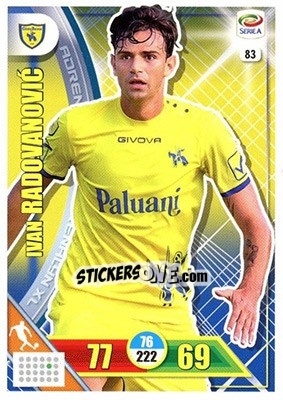 Sticker Ivan Radovanovic - Calciatori 2017-2018. Adrenalyn XL n. 83 - Panini