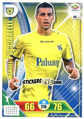 Sticker Manuel Pucciarelli - Calciatori 2017-2018. Adrenalyn XL n. 88 - Panini