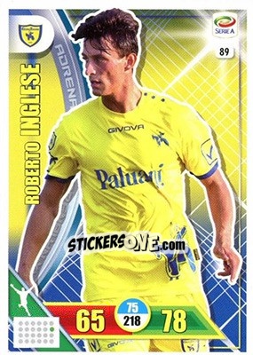 Sticker Roberto Inglese - Calciatori 2017-2018. Adrenalyn XL n. 89 - Panini