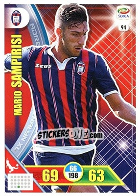 Sticker Mario Sampirisi - Calciatori 2017-2018. Adrenalyn XL n. 94 - Panini