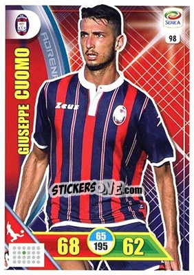 Sticker Giuseppe Cuomo - Calciatori 2017-2018. Adrenalyn XL n. 98 - Panini