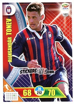 Sticker Aleksandăr Tonev - Calciatori 2017-2018. Adrenalyn XL n. 102 - Panini