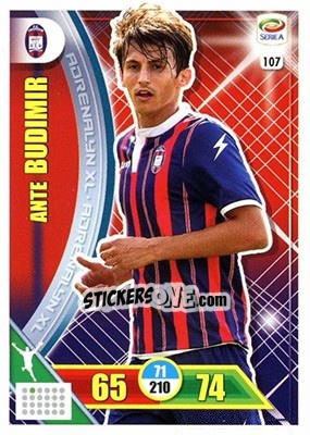 Sticker Ante Budimir - Calciatori 2017-2018. Adrenalyn XL n. 107 - Panini