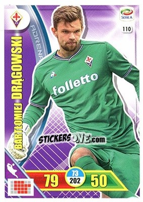 Sticker Bartłomiej Drągowski - Calciatori 2017-2018. Adrenalyn XL n. 110 - Panini