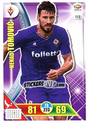 Sticker Nenad Tomovic - Calciatori 2017-2018. Adrenalyn XL n. 112 - Panini