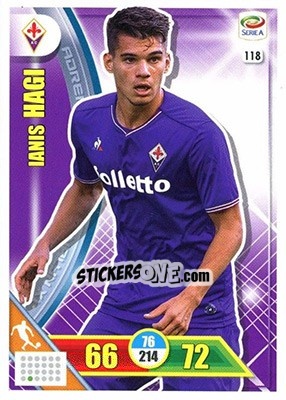 Sticker Ianis Hagi - Calciatori 2017-2018. Adrenalyn XL n. 118 - Panini