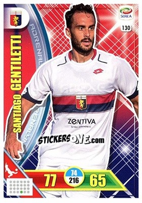 Sticker Santiago Gentiletti - Calciatori 2017-2018. Adrenalyn XL - Panini