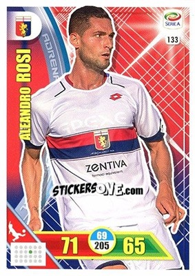 Sticker Aleandro Rosi - Calciatori 2017-2018. Adrenalyn XL n. 133 - Panini