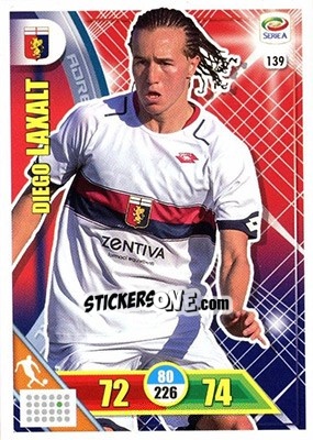 Sticker Diego Laxalt - Calciatori 2017-2018. Adrenalyn XL n. 139 - Panini