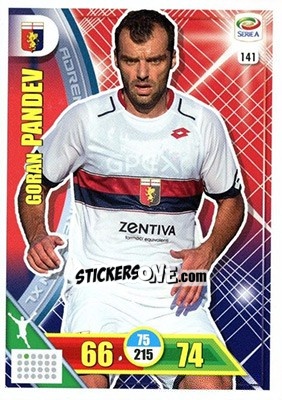 Cromo Goran Pandev - Calciatori 2017-2018. Adrenalyn XL - Panini