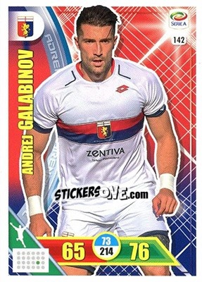 Sticker Andrej Galabinov - Calciatori 2017-2018. Adrenalyn XL n. 142 - Panini