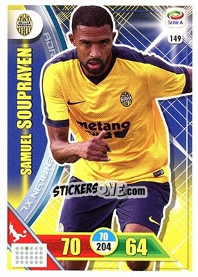 Sticker Samuel Souprayen - Calciatori 2017-2018. Adrenalyn XL n. 149 - Panini