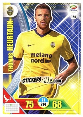 Sticker Thomas Heurtaux - Calciatori 2017-2018. Adrenalyn XL n. 150 - Panini