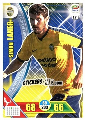 Figurina Simon Laner - Calciatori 2017-2018. Adrenalyn XL - Panini