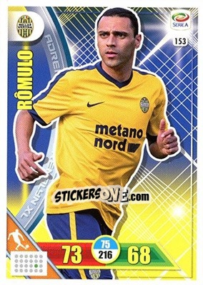Sticker Rômulo - Calciatori 2017-2018. Adrenalyn XL n. 153 - Panini