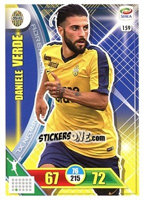 Figurina Daniele Verde - Calciatori 2017-2018. Adrenalyn XL - Panini