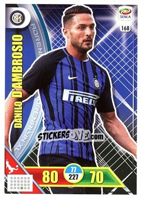 Cromo Danilo D'Ambrosio - Calciatori 2017-2018. Adrenalyn XL - Panini