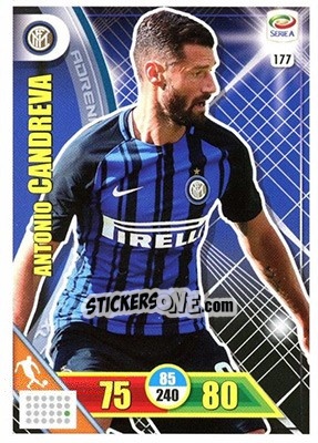 Sticker Antonio Candreva - Calciatori 2017-2018. Adrenalyn XL n. 177 - Panini