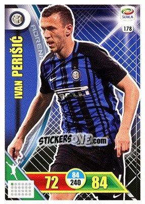 Sticker Ivan Perišic - Calciatori 2017-2018. Adrenalyn XL n. 178 - Panini