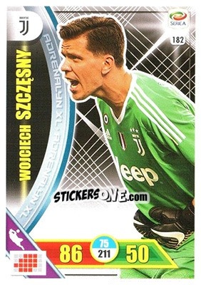 Sticker Wojciech Szczęsny - Calciatori 2017-2018. Adrenalyn XL n. 182 - Panini