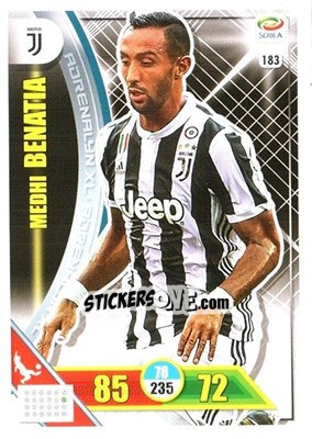 Sticker Medhi Benatia - Calciatori 2017-2018. Adrenalyn XL n. 183 - Panini