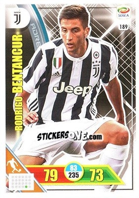 Sticker Rodrigo Bentancur - Calciatori 2017-2018. Adrenalyn XL n. 189 - Panini