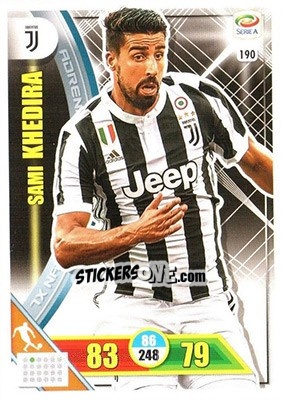 Sticker Sami Khedira - Calciatori 2017-2018. Adrenalyn XL n. 190 - Panini