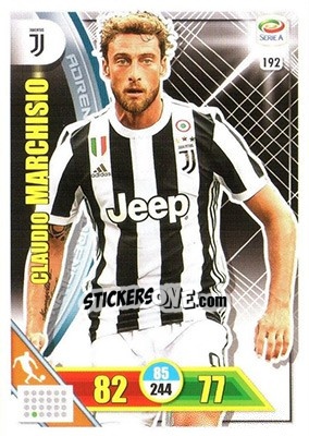 Sticker Claudio Marchisio - Calciatori 2017-2018. Adrenalyn XL n. 192 - Panini