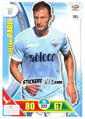 Sticker Ștefan Radu - Calciatori 2017-2018. Adrenalyn XL n. 205 - Panini