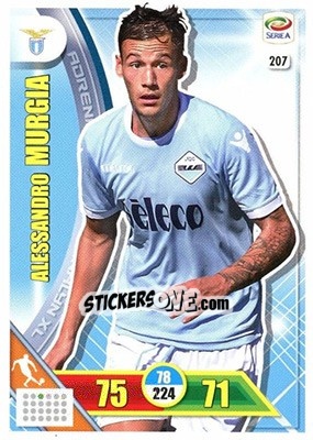 Sticker Alessandro Murgia - Calciatori 2017-2018. Adrenalyn XL n. 207 - Panini