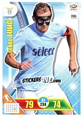 Sticker Senad Lulic - Calciatori 2017-2018. Adrenalyn XL n. 208 - Panini
