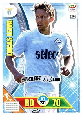 Sticker Lucas Leiva - Calciatori 2017-2018. Adrenalyn XL n. 210 - Panini