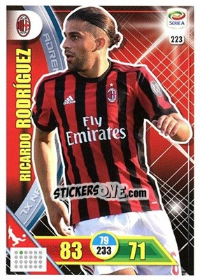 Sticker Ricardo Rodríguez - Calciatori 2017-2018. Adrenalyn XL n. 223 - Panini