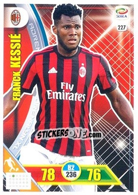 Sticker Franck Kessié - Calciatori 2017-2018. Adrenalyn XL n. 227 - Panini