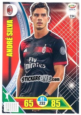 Sticker André Silva - Calciatori 2017-2018. Adrenalyn XL n. 234 - Panini