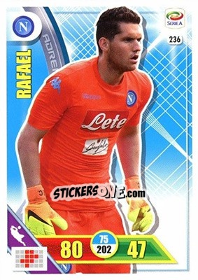 Sticker Rafael - Calciatori 2017-2018. Adrenalyn XL n. 236 - Panini