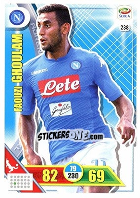 Sticker Faouzi Ghoulam - Calciatori 2017-2018. Adrenalyn XL n. 238 - Panini