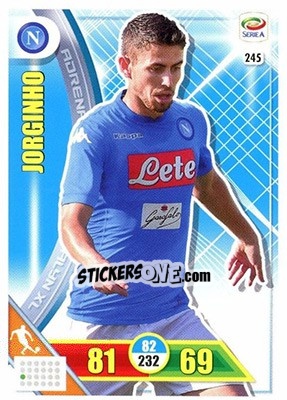 Sticker Jorginho - Calciatori 2017-2018. Adrenalyn XL n. 245 - Panini