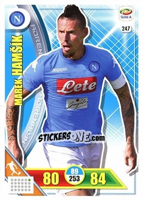 Cromo Marek Hamšík - Calciatori 2017-2018. Adrenalyn XL n. 247 - Panini